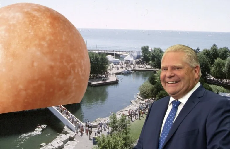 Doug Ford Says He Will Convert Ontario Place Cinesphere Into World’s Largest Timbit