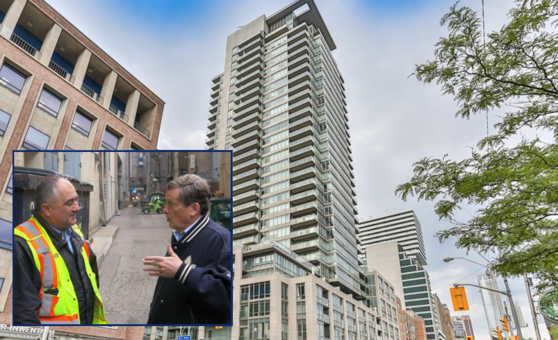John Tory Launches Cleanup Blitz In And Around His Condo Building