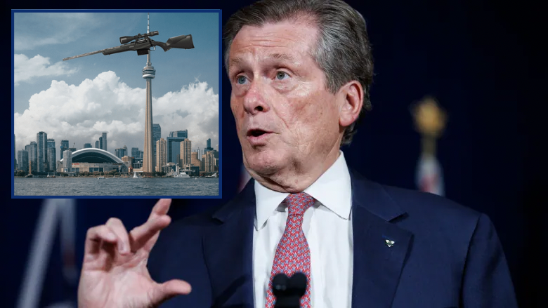 John Tory Proposes Building Very Large Gun On CN Tower To Better Protect City