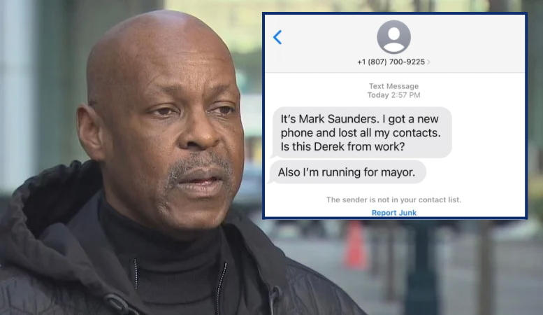 Mark Saunders Sends Millions Of Unsolicited Texts To Toronto Residents After Losing His Phone