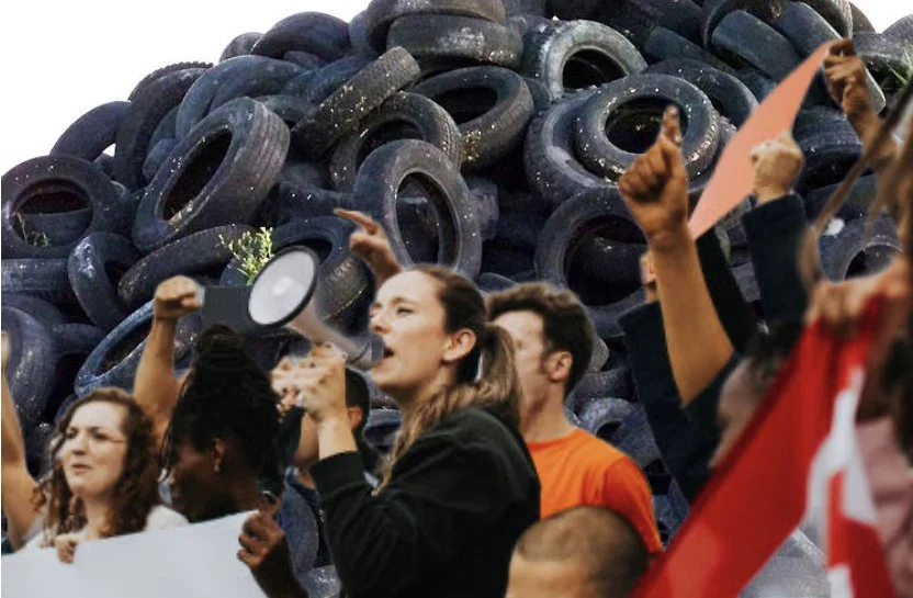 Protestors In High Park Demand City Reignite Tire Fire