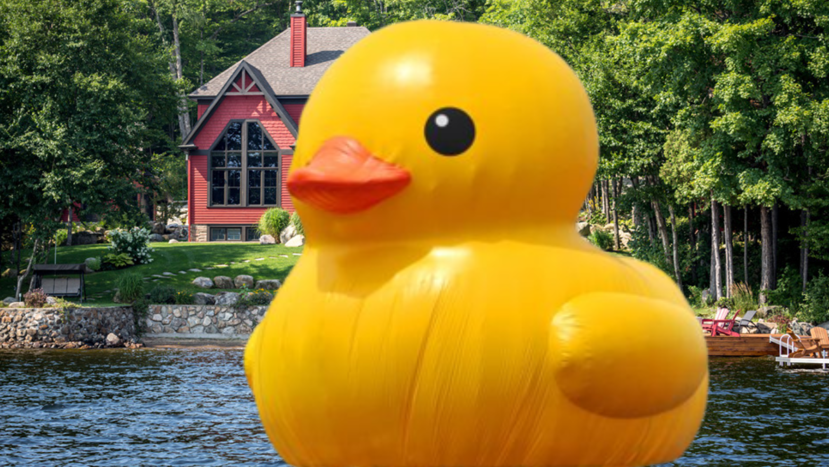 Residents Outraged After Doug Ford Brings The World’s Biggest Rubber Duck To His Cottage For The Weekend