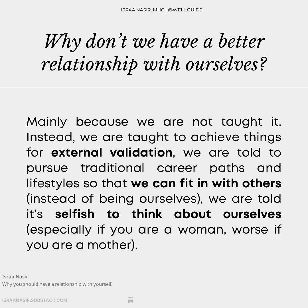 subscribe to the newsletter in bio for more content on why we are the way we are, what makes our relationships go from good to great, essays and opinions on wellness, &amp; community events 💞

the whole essay on &ldquo;why we should have a healthy r