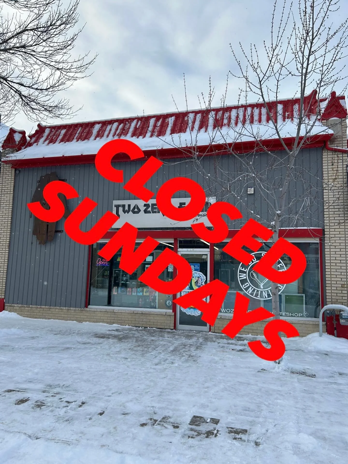 Shop will be closed Sundays starting this weekend! Have a happy new years everyone! We can&rsquo;t wait to see you all soon!