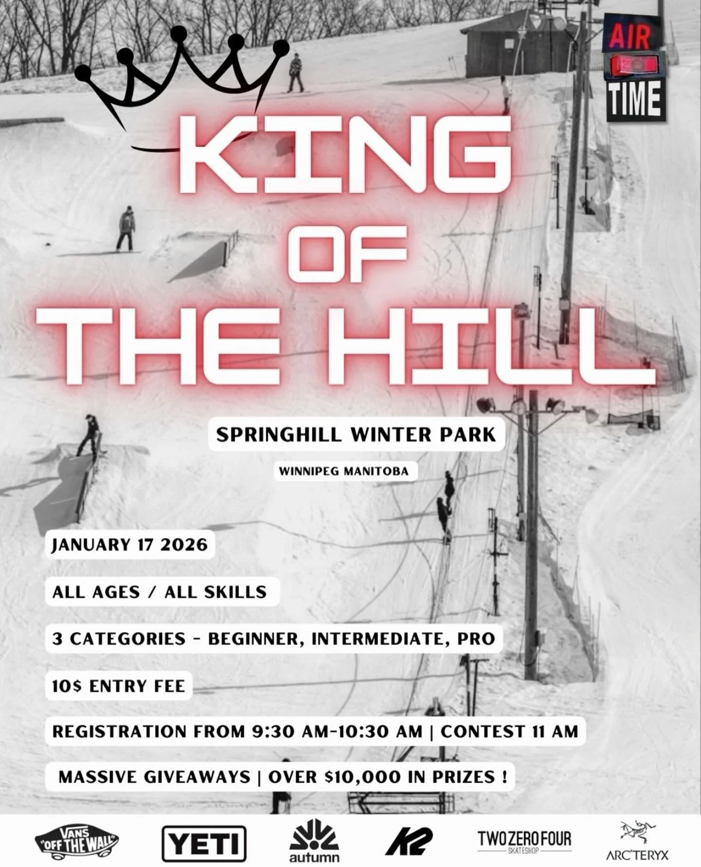 King of the Hill is back!
Teaming up with @jodywachniak once again to bring other solid day of boarding! 
So cancel all your plans and BE THERE!

This Saturday at @springhillwinterpark