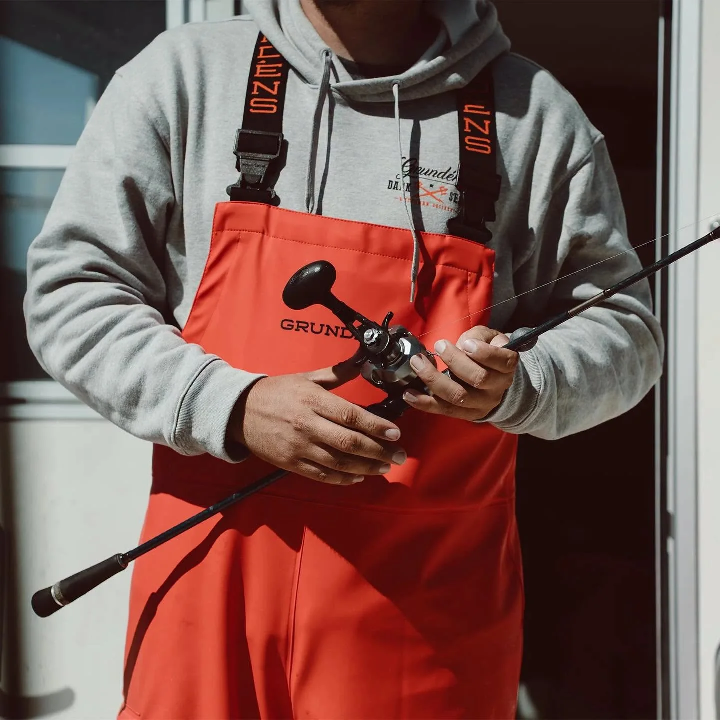 The Grundens Neptune Bibs
This polyurethane coated polyester bib provides fisherman the lower-body protection they demand with the freedom and comfort to fish hard all day long. Tailored for an active fit, this medium-weight fabric stretches and move