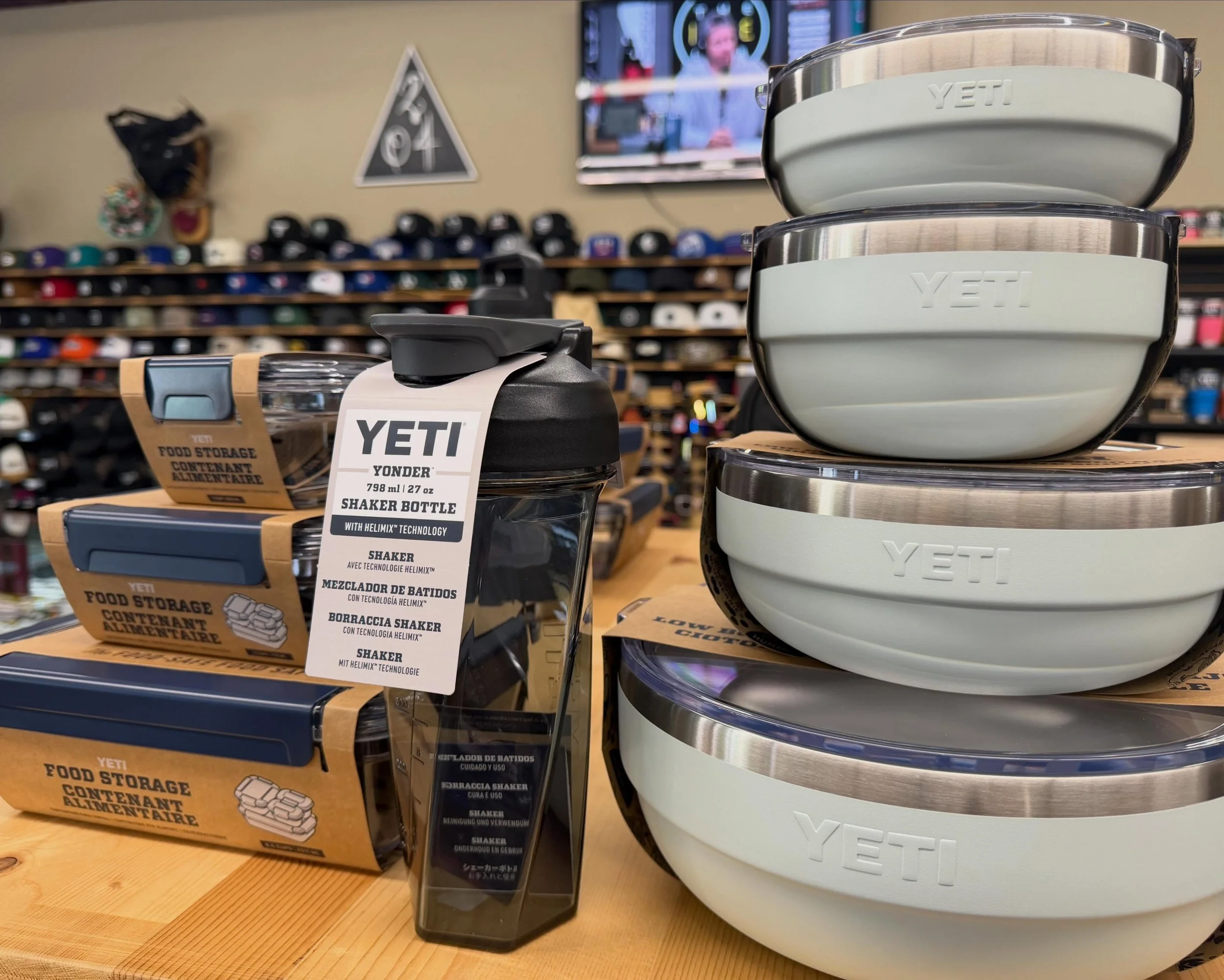 Yeti restock! 
Tumblers 
Colsters
New Shaker Bottles
Food Storage

We&rsquo;ve got everything you need to keep your food and drinks cold!