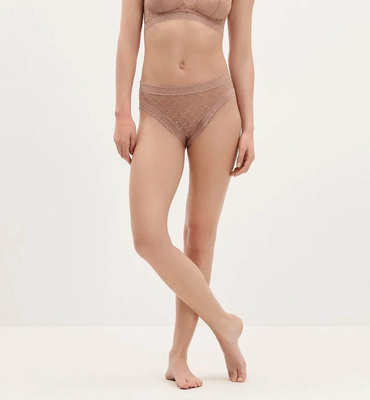 Eres Florissante Brief Ganache Front Crop