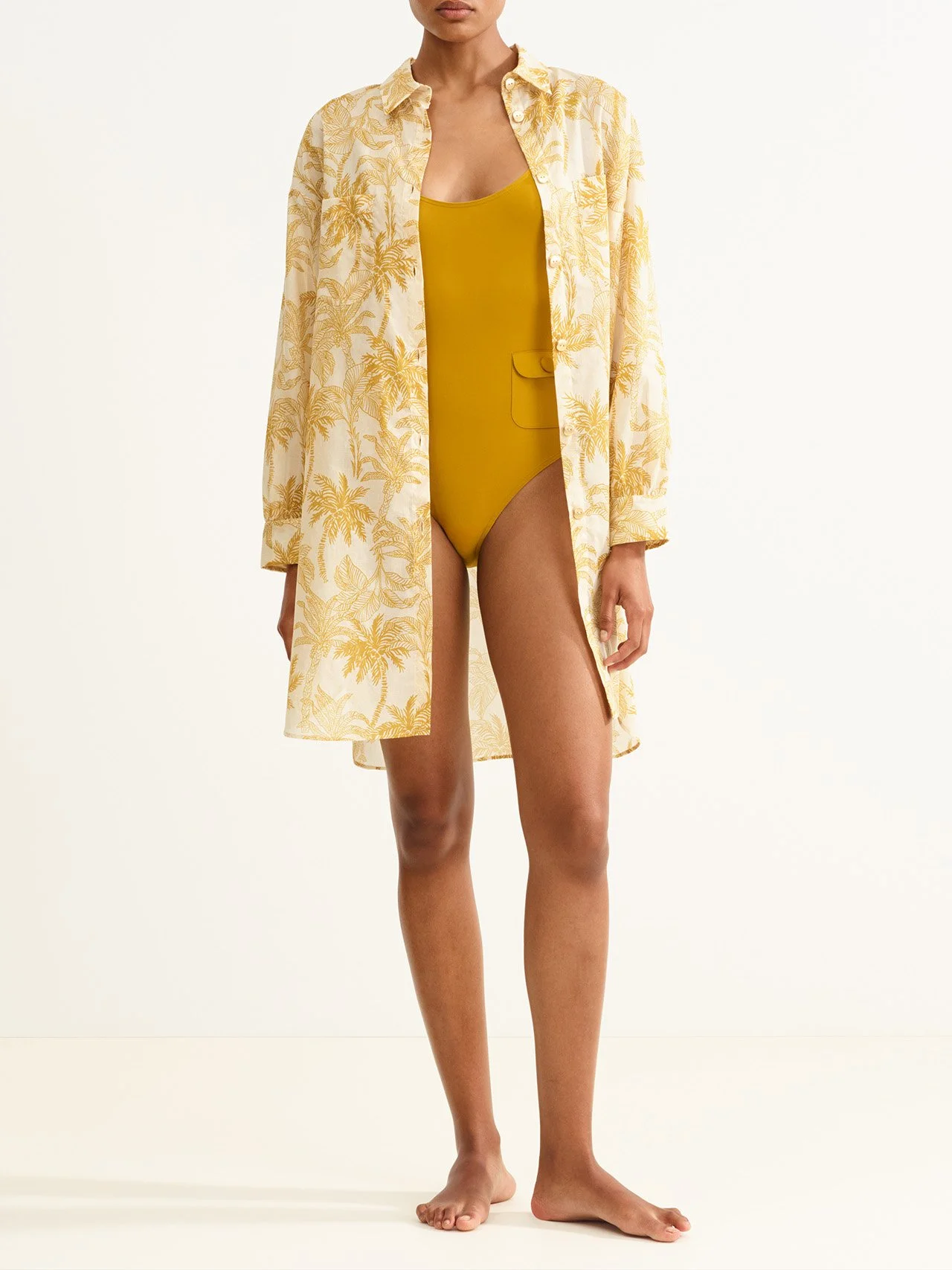 Exotisme Long Shirt Panama Print