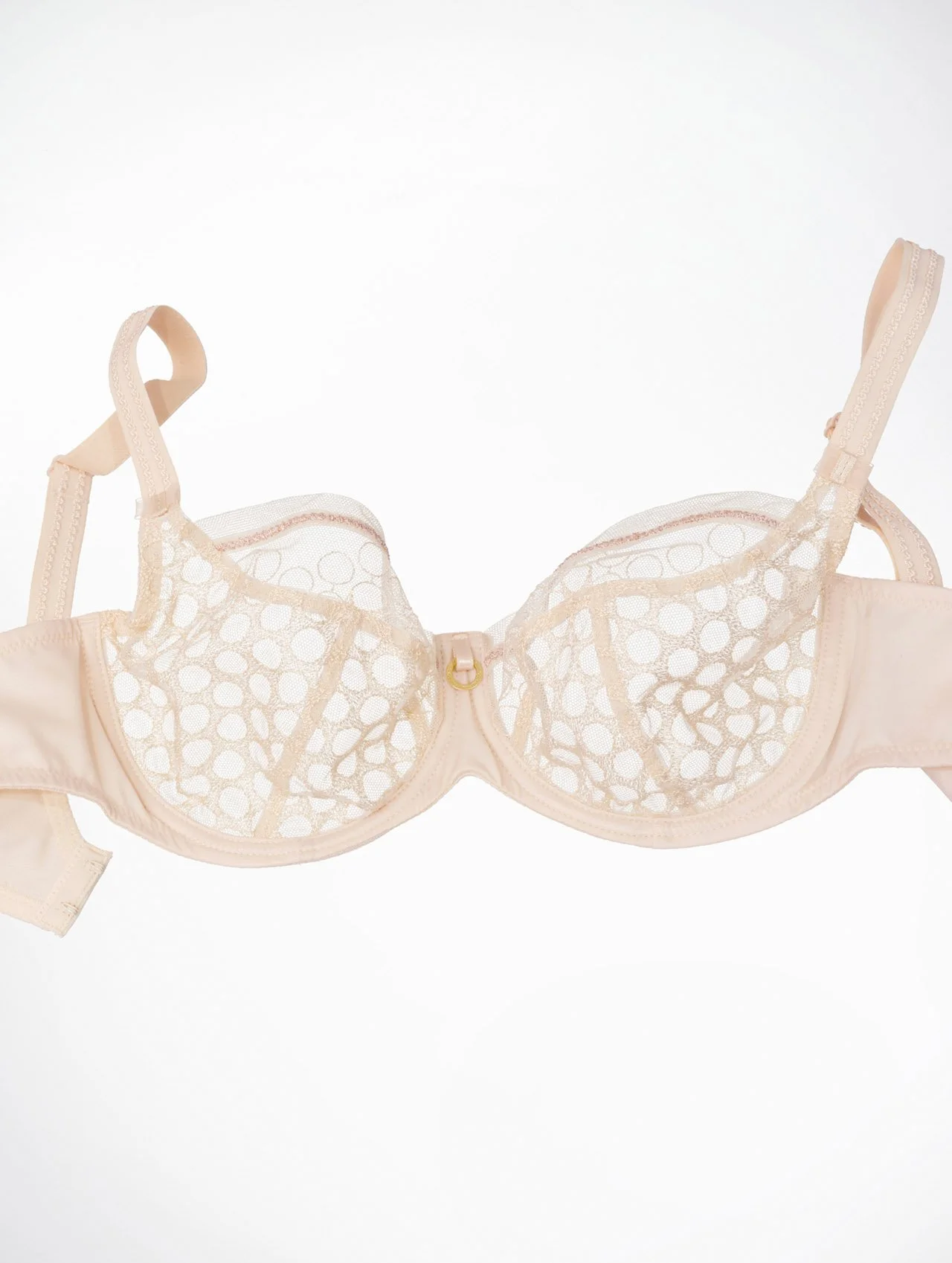Empreinte Infinity Low Neck Bra Cream Front Flat