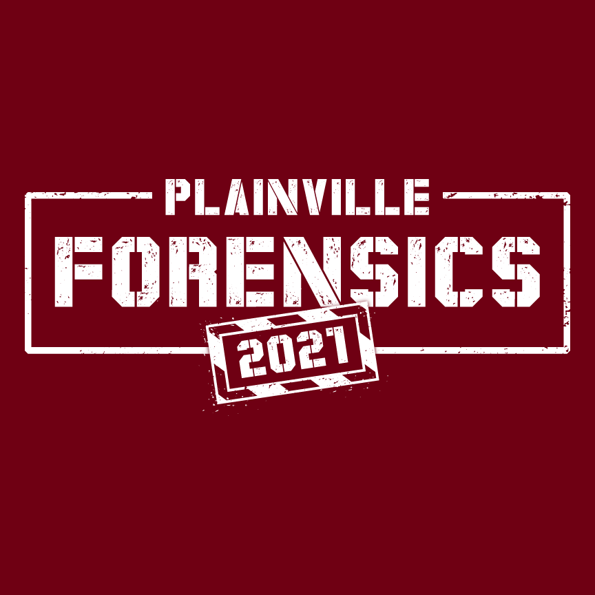 Plainville High School Forensics Shirts 21 #22551-01.png