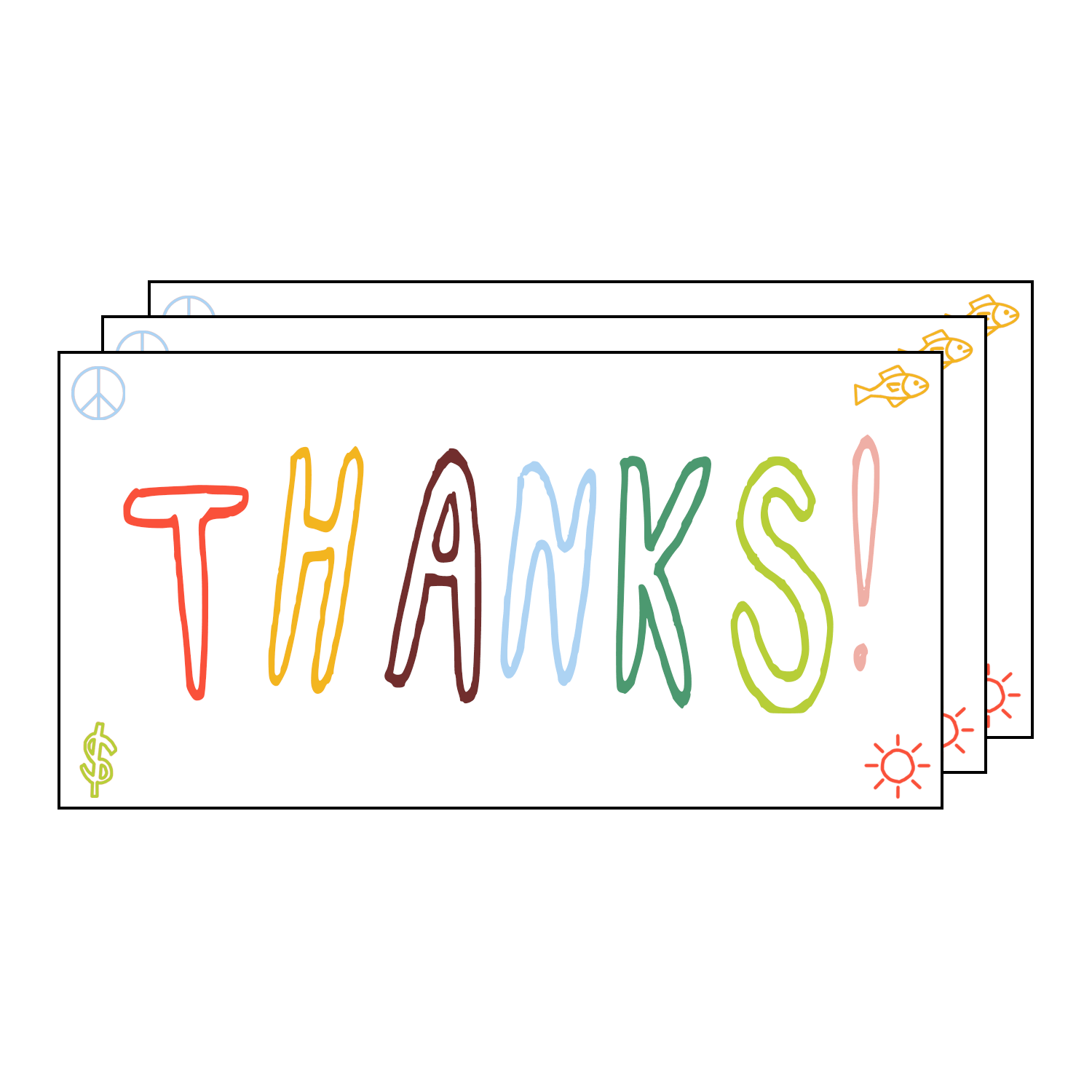 Thanks! Bumper Sticker