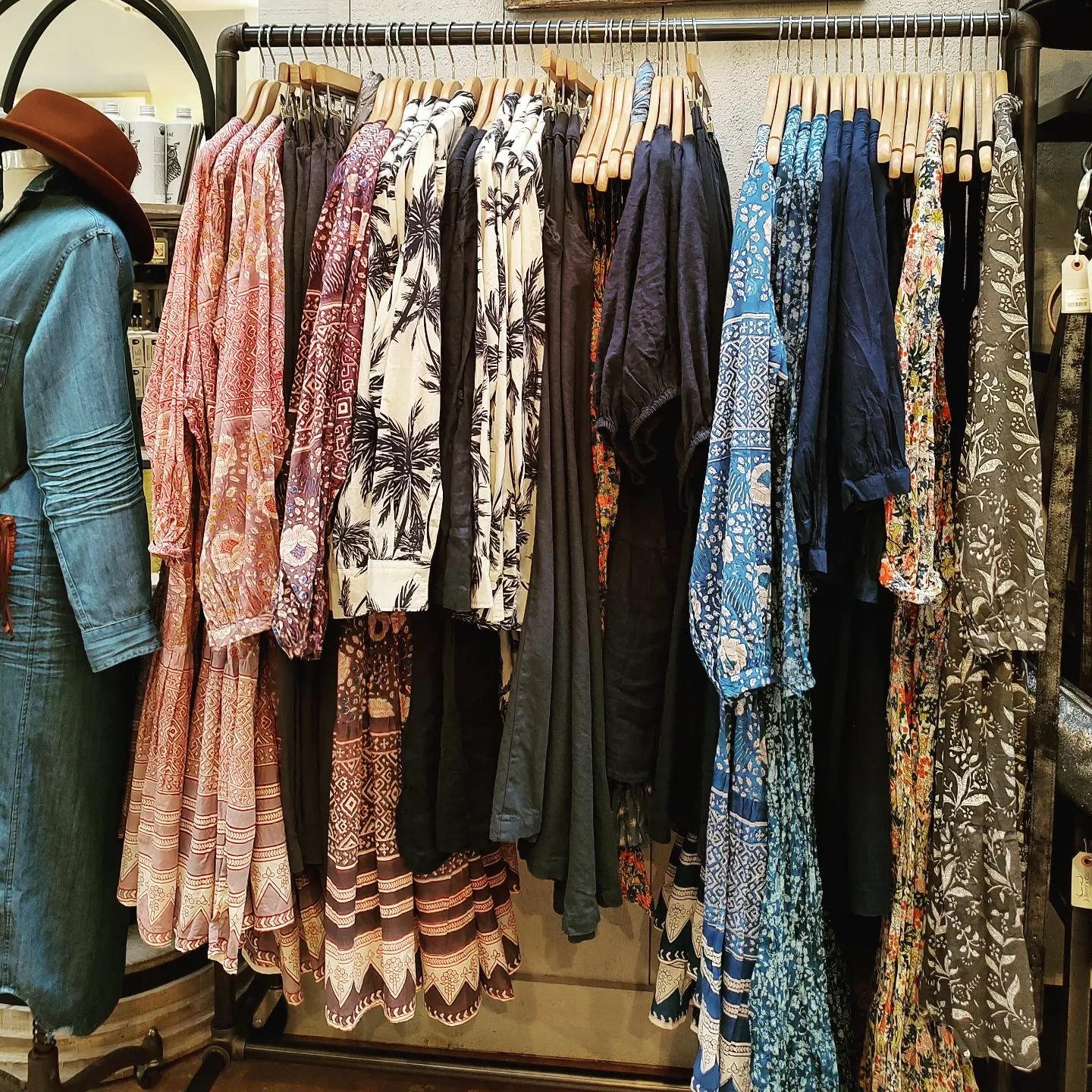 Summer dresses, long and short, are here.  Light and airy these are flattering on anyone.  #frenchgoods #artisanal #summer #bohemian #handblocked #38years #newprestonct #washingtonbusinessassociation