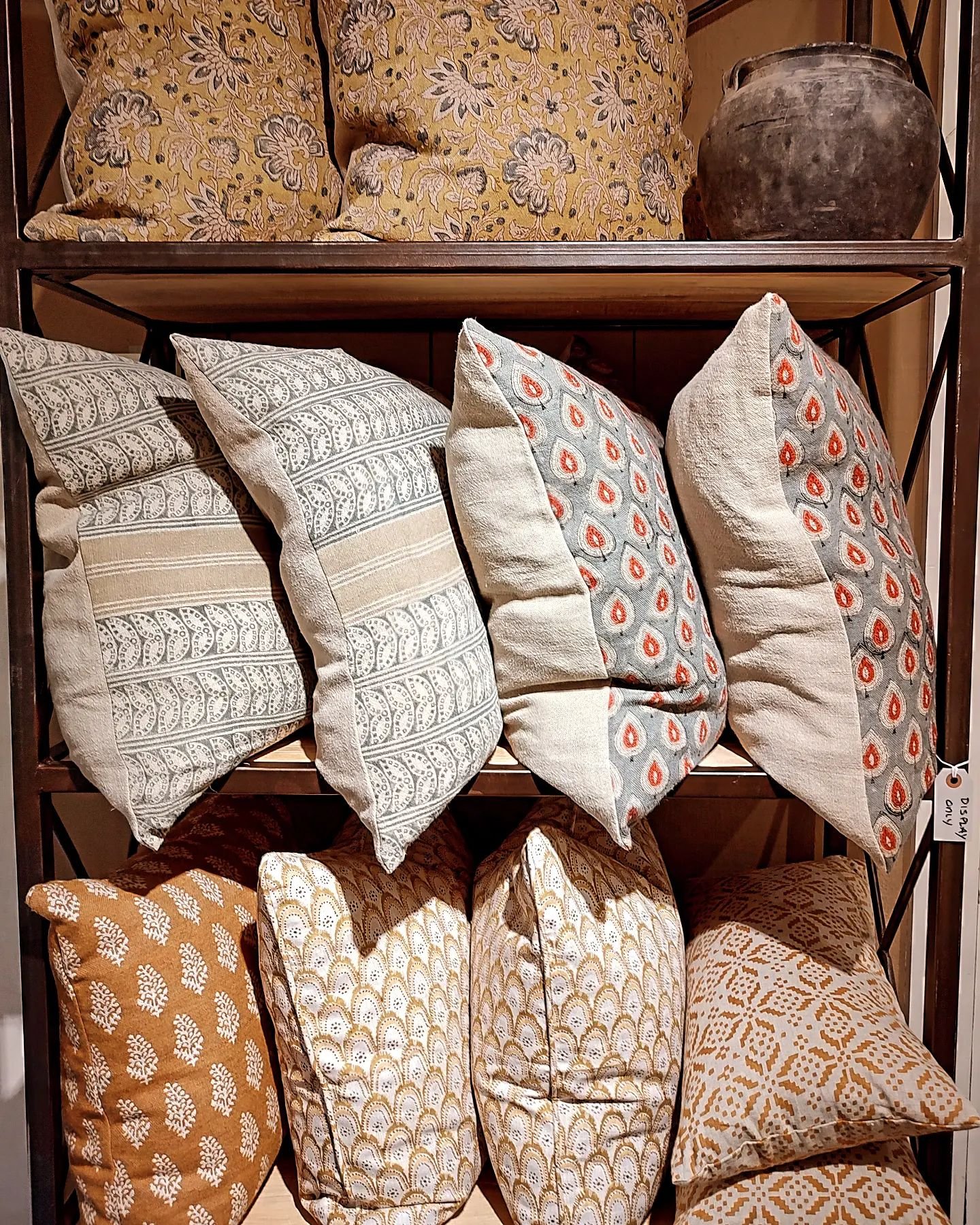 Our clients LOVE our pillows and they tell us we have the best selection anywhere.  Artisan made, down filled in linen, wool, cotton and hemp.  The various textures add interest to any room.  Large, curated selection in all colors.  #pillows #instock