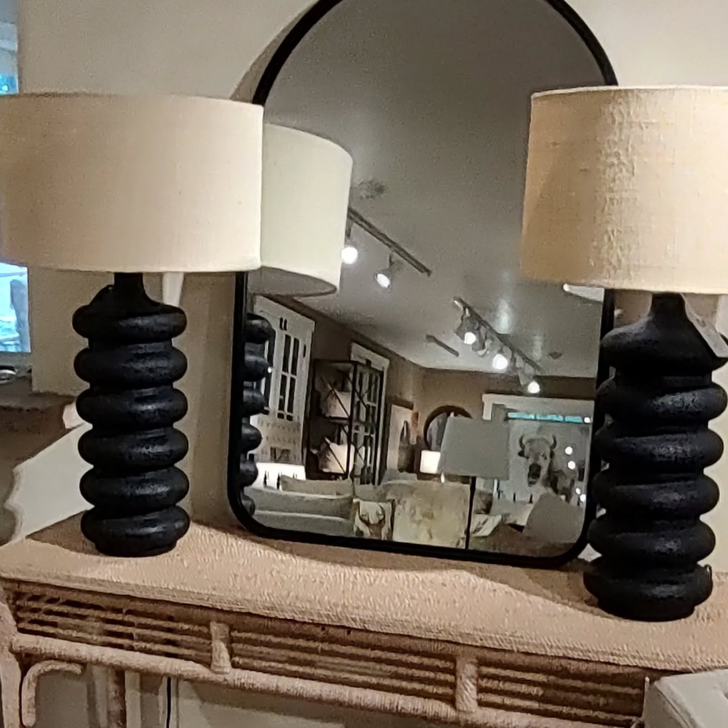 Our clients tell us we have the best lamps and mirrors!  Come in and let us help you select the perfect combination for your room. 
#artisanal #recycled #wood #stone #metal #linenshades #reflection #sustainable #openeveryday #shoplocal #newprestonfal