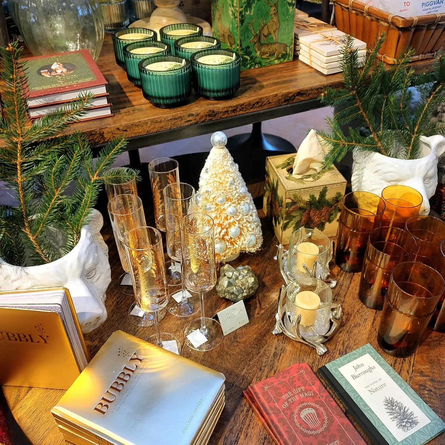 A toast for the season!  #bubbly #champagneglass #drinkingwiththesaints #giftsforall #openeveryday