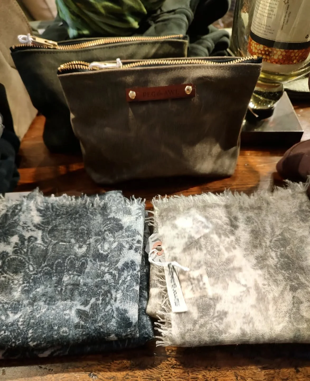 @mirrorintheskycashmere bananas and artisan made mini canvas bags, newly arrived along with spring cashmere from @jumper_1_2_3_4.  Winter Sale in Progress.  #openeveryday 
#39years #newprestonct #changesinthevillage