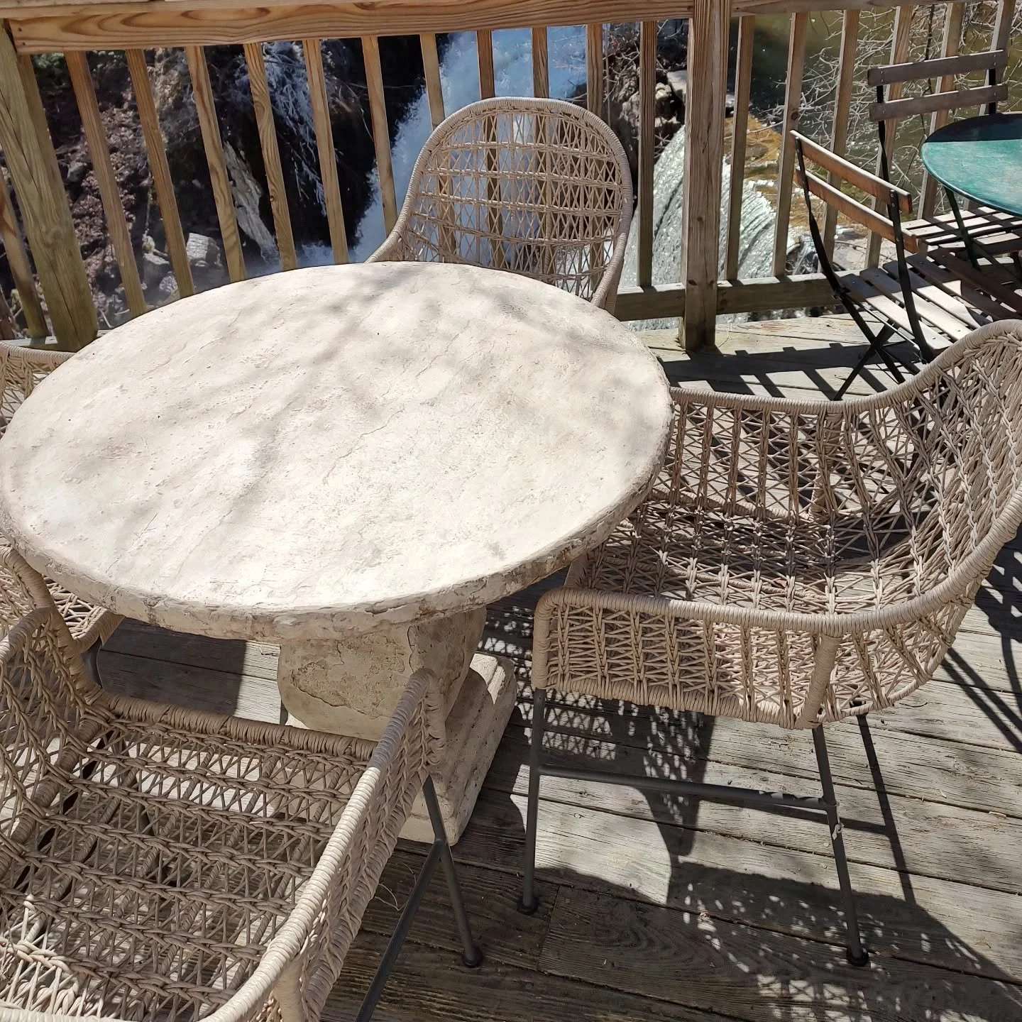 Annual pre season sale of selected outdoor furniture on our waterfall viewing deck. Get a jump on Spring.  Final Winter Apparel Sale in progress thru this weekend.  Happy Spring. #savingsforyouandyourhome #shoplocal #fermob #cashmeresale #eastergifts