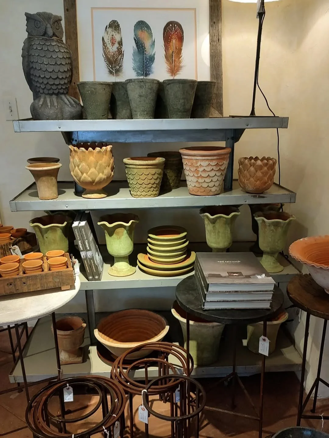 Are you garden ready?  Check out our artisanal collection of terra cotta pots, stone statuary, outdoor stone and mesquite tables, birdbaths and more.  #springrefresh #terracotta #stoneowl #shoplocal #newprestonct