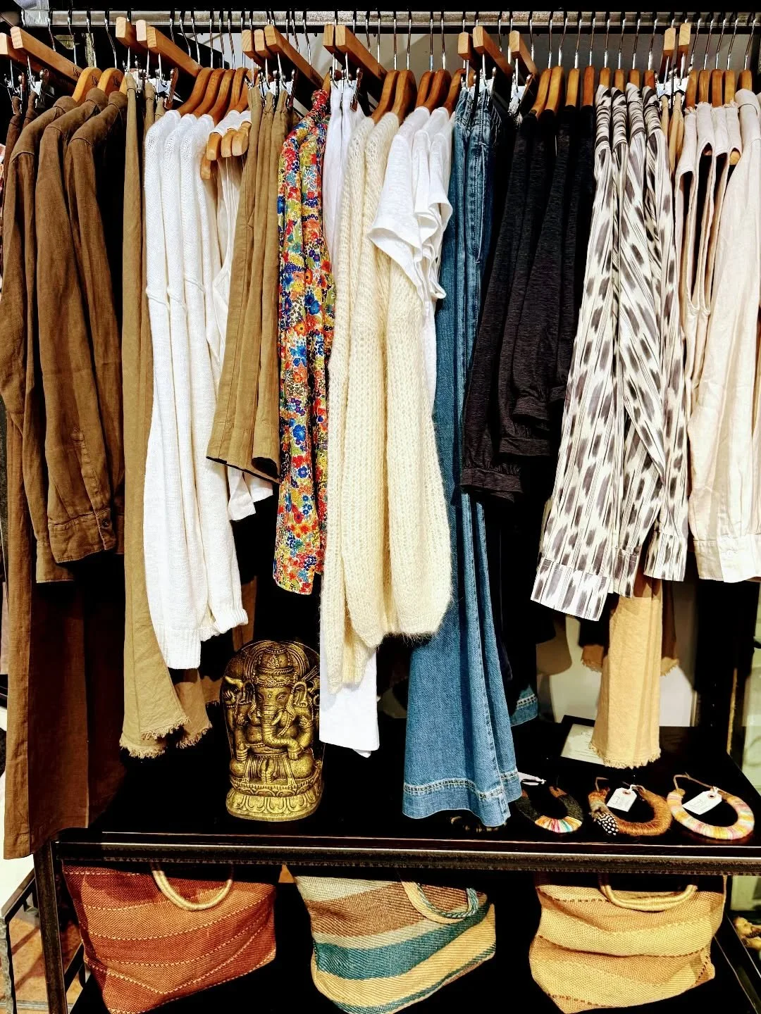 Mother's Day is on the horizon.  We have beautiful gifts for all the moms in your life.  #ganesh #luckyhorseshoe #strawbag #libertyoflondon #cashmere