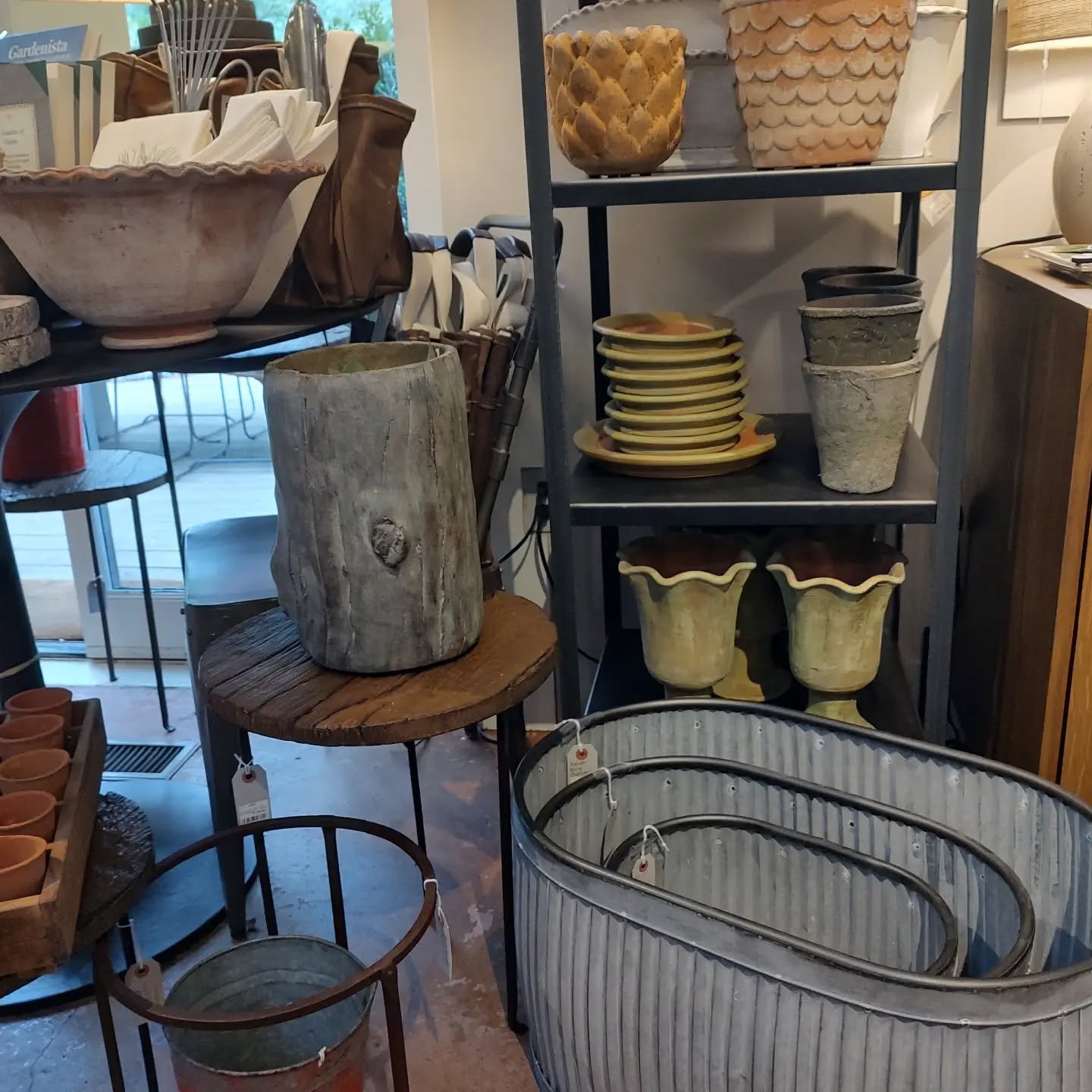 Dolly planters and more!  #gardenready #greenbeauty #planters #terracotta #openeveryday