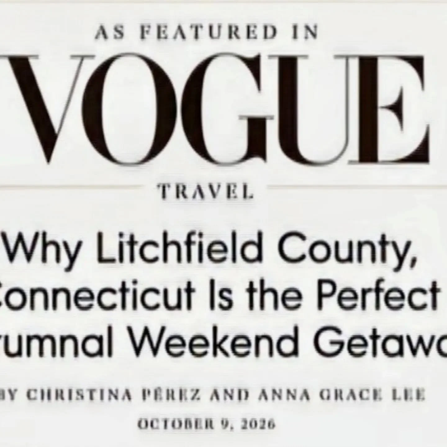 Thanks @voguemagazine for featuring us in your article about Litchfield County and for your kind words about our shop!  #39years #shoppingisfun #wesupporthandmade 
#artisanmade #openeveryday