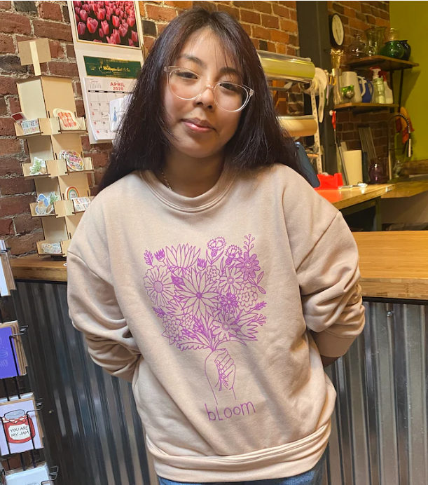 Priscila Cortez Martinez, intern at bLoom Floral.