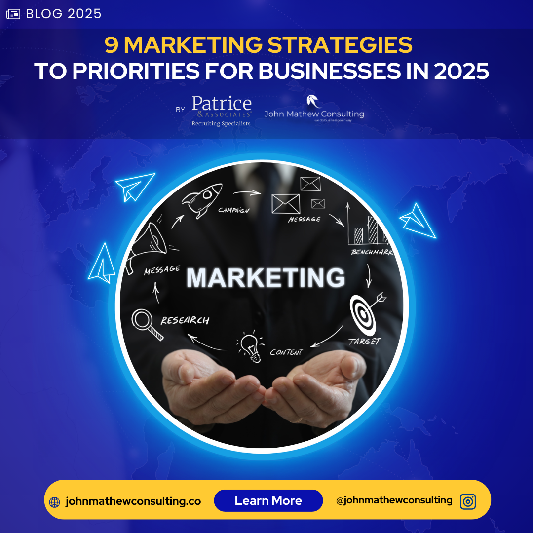 9  Marketing Strategies to Priorities for Businesses in 2025