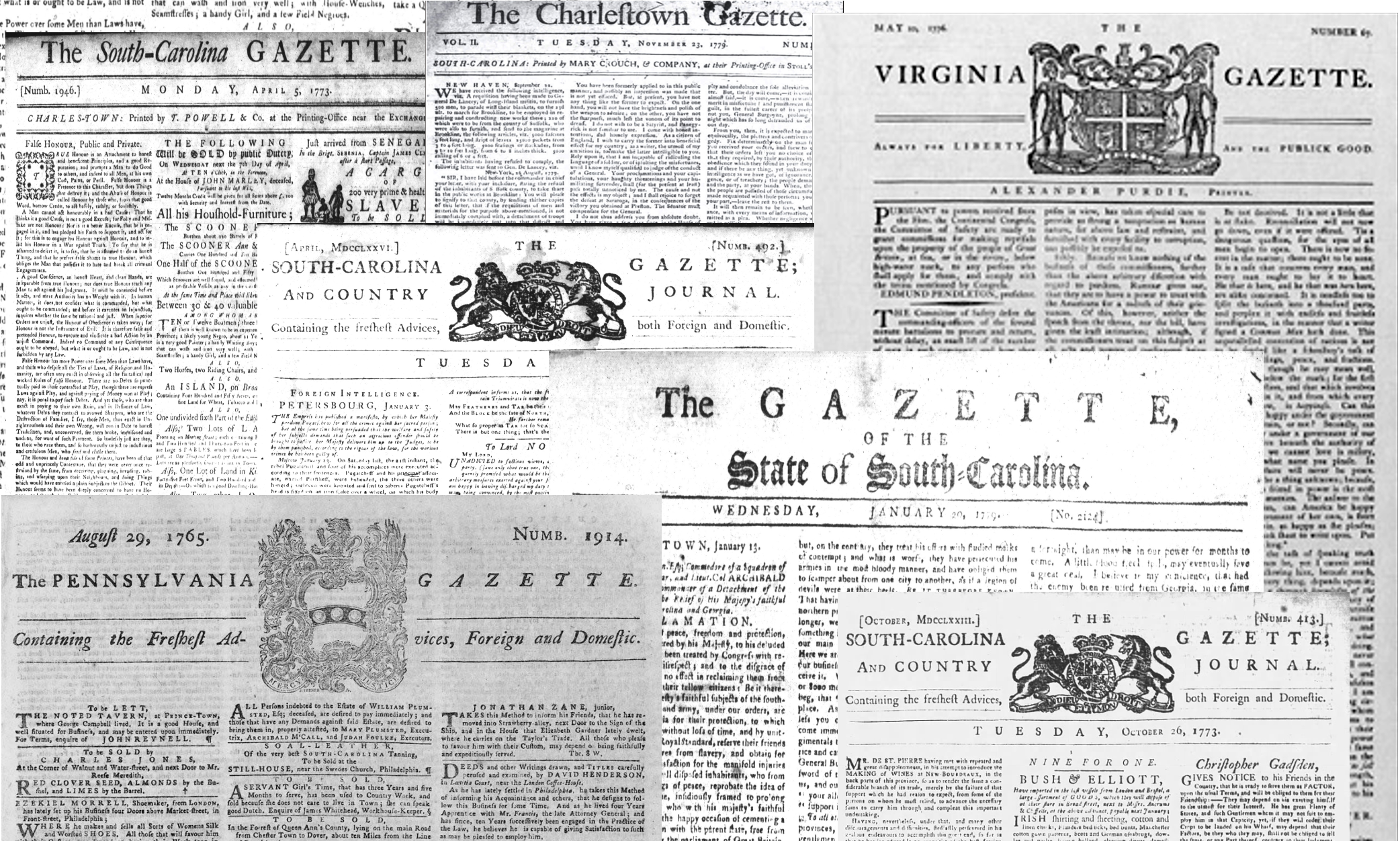 Accessible Archives/History Commons: Colonial Newspapers - Coherent  Digital, LLC