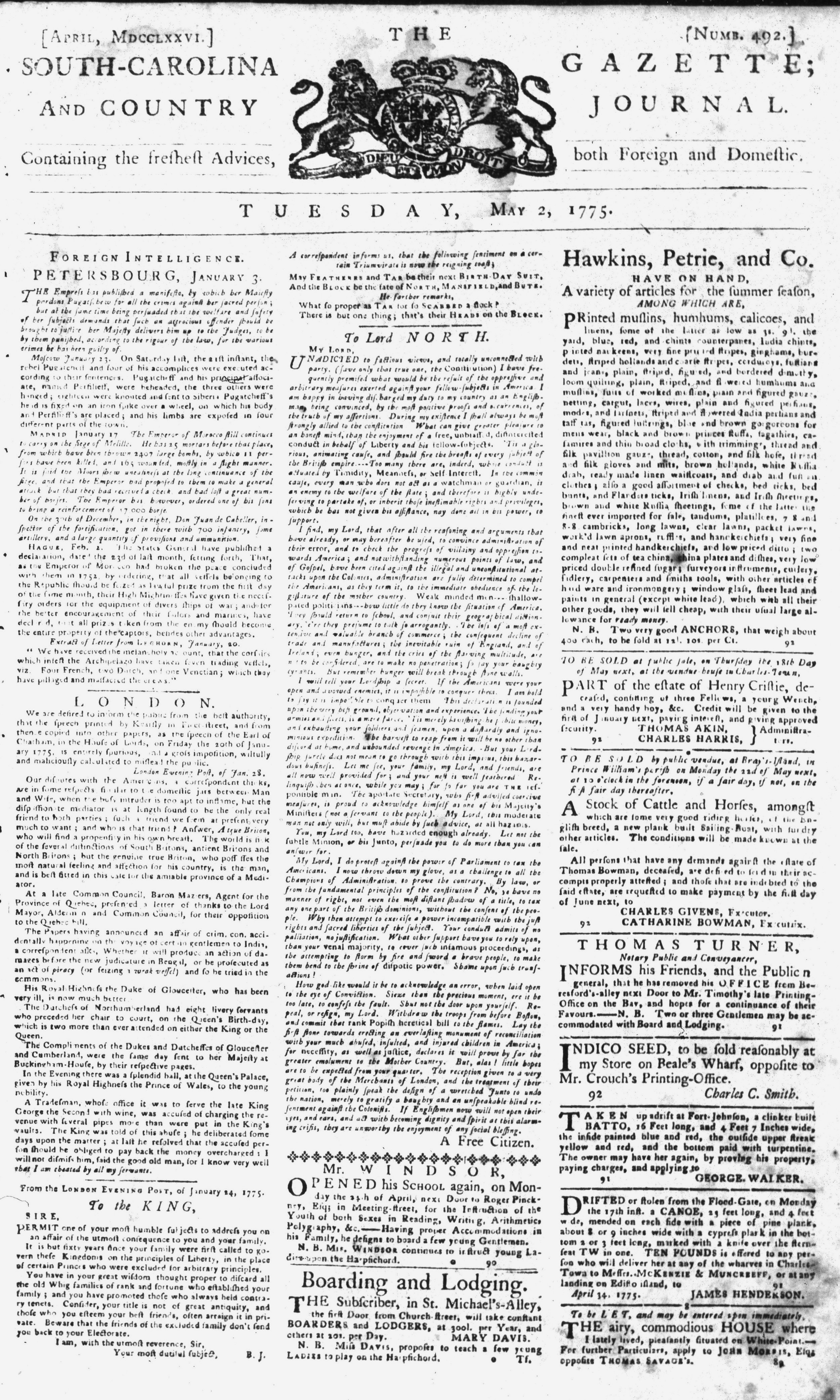 Accessible Archives/History Commons: Colonial Newspapers - Coherent  Digital, LLC