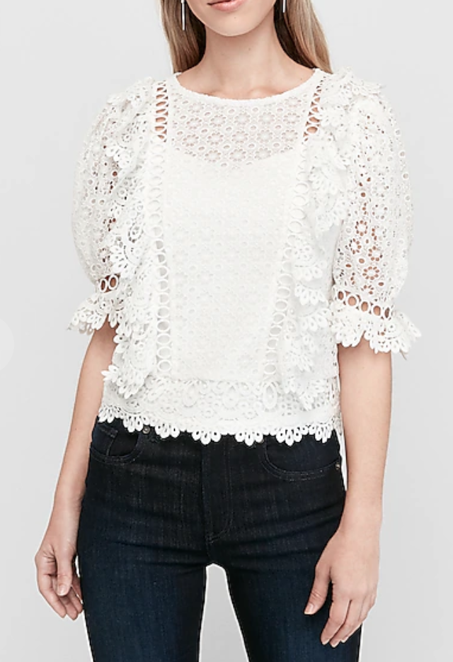 Express  lace top