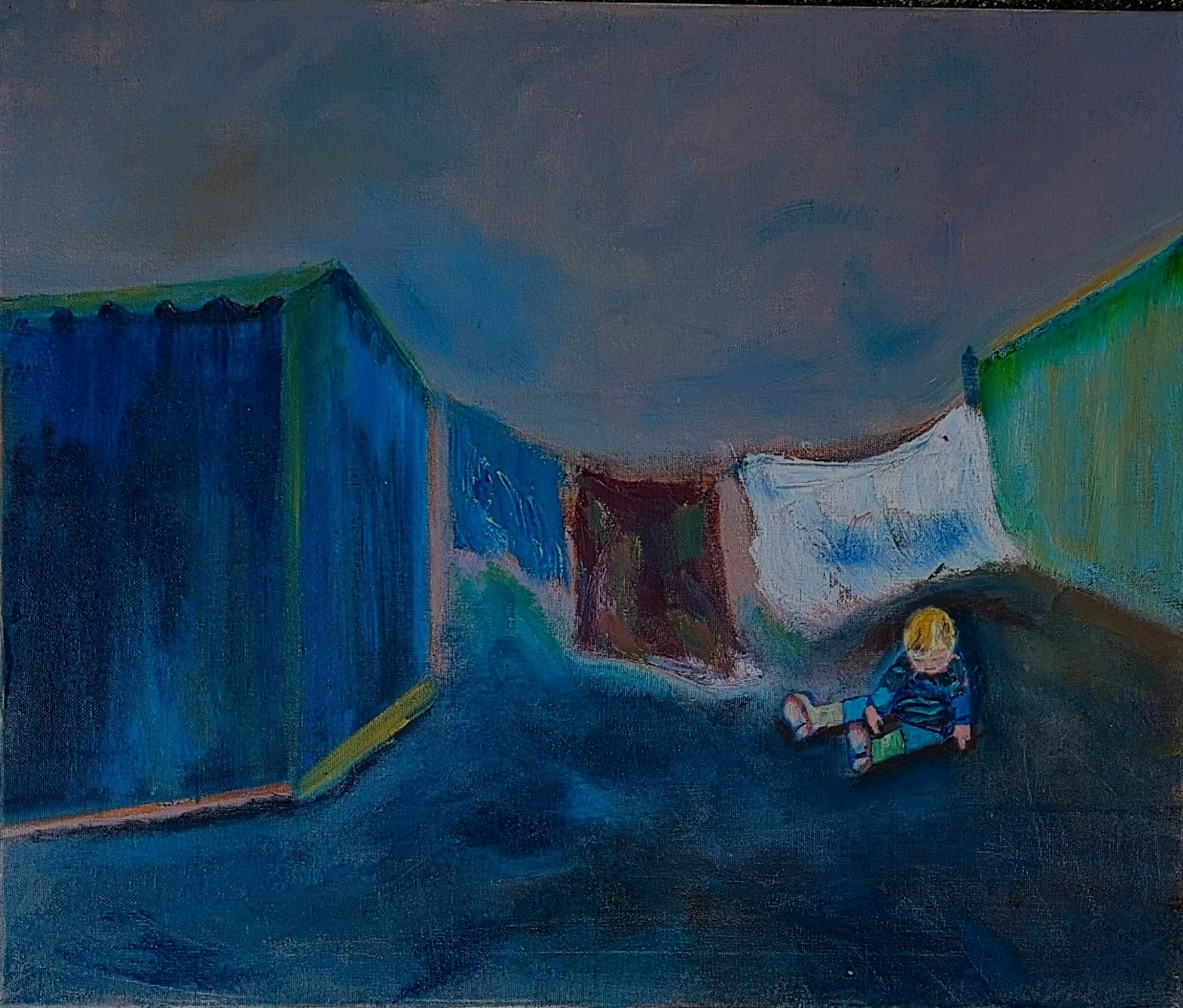 Eabha Mae under the washing line
76 cm W x 50 cm H
350.00