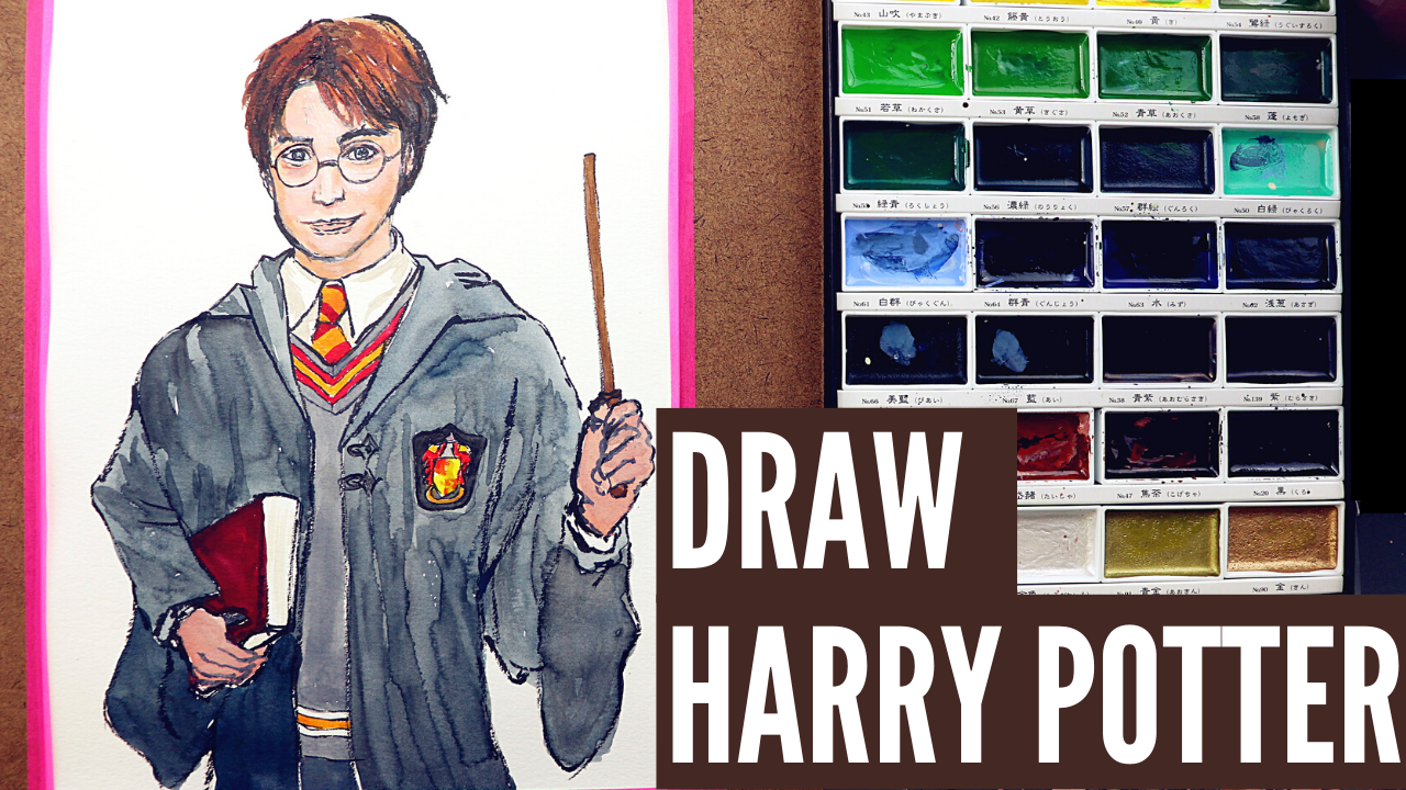 Harry Potter Drawing Fan Art/ Draw with Me