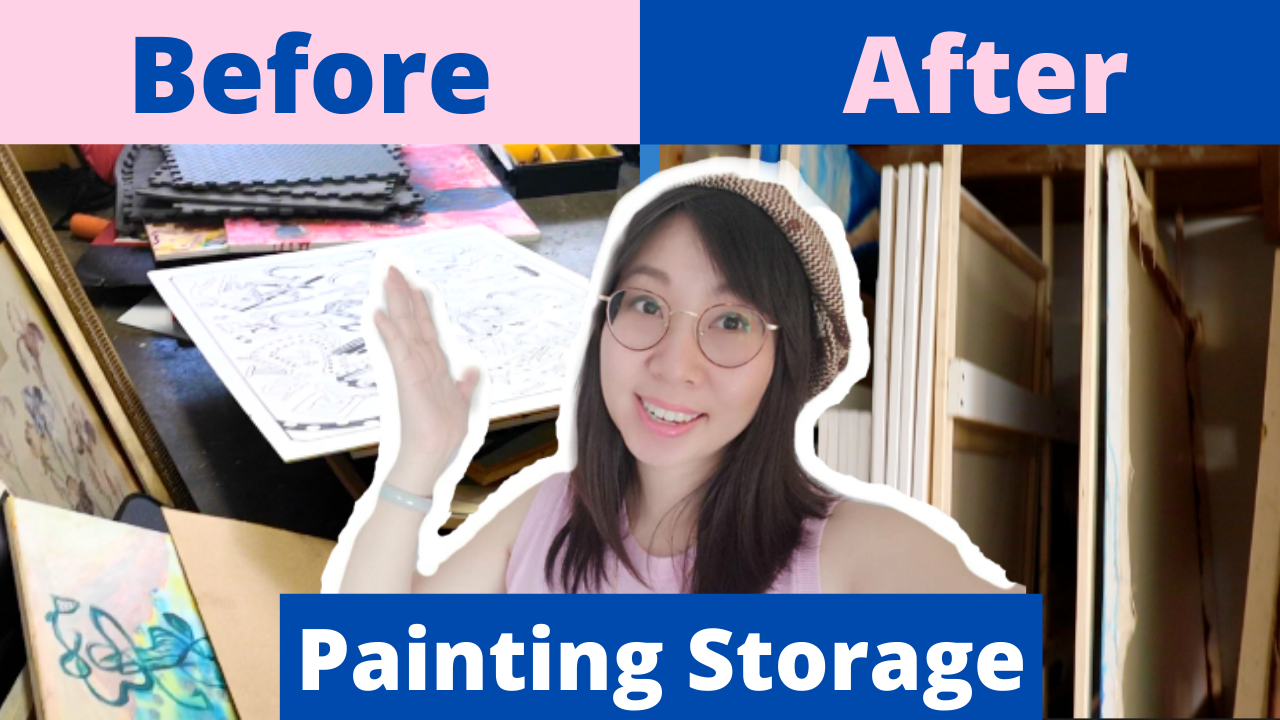 BUILDING A PAINTING STORAGE 2020/Art Studio/Studio Vlog