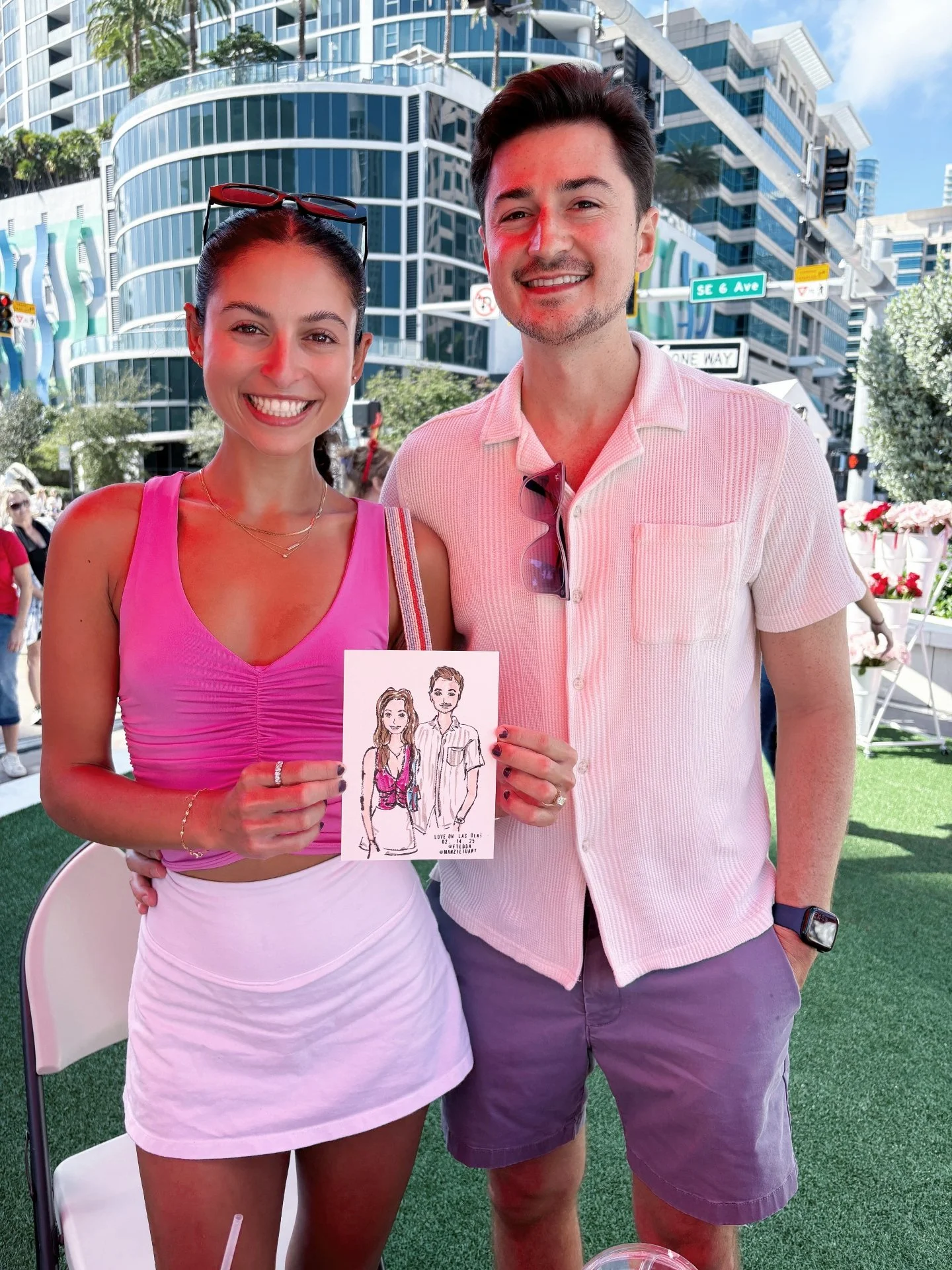 live guest illustration in palm beach, miami, florida.JPG