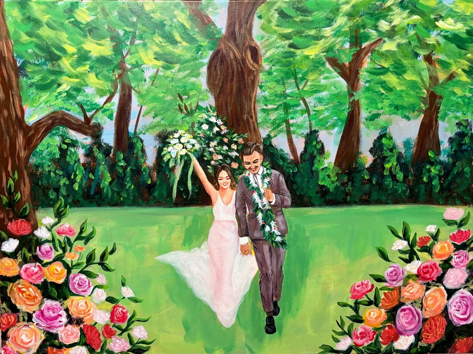 live wedding painter in south florida wedding painting event painting best artist