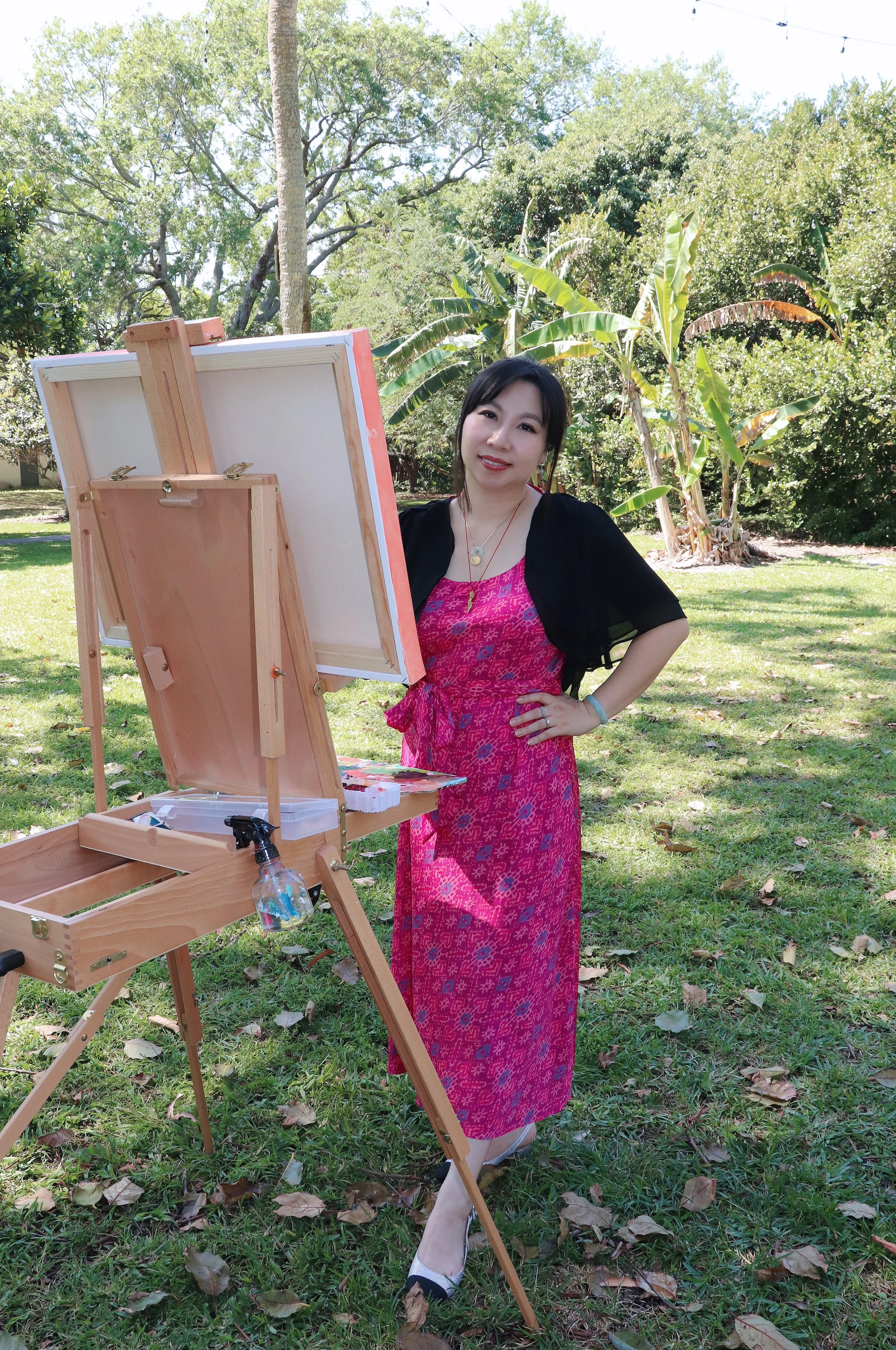 the best live wedding painter in south florida