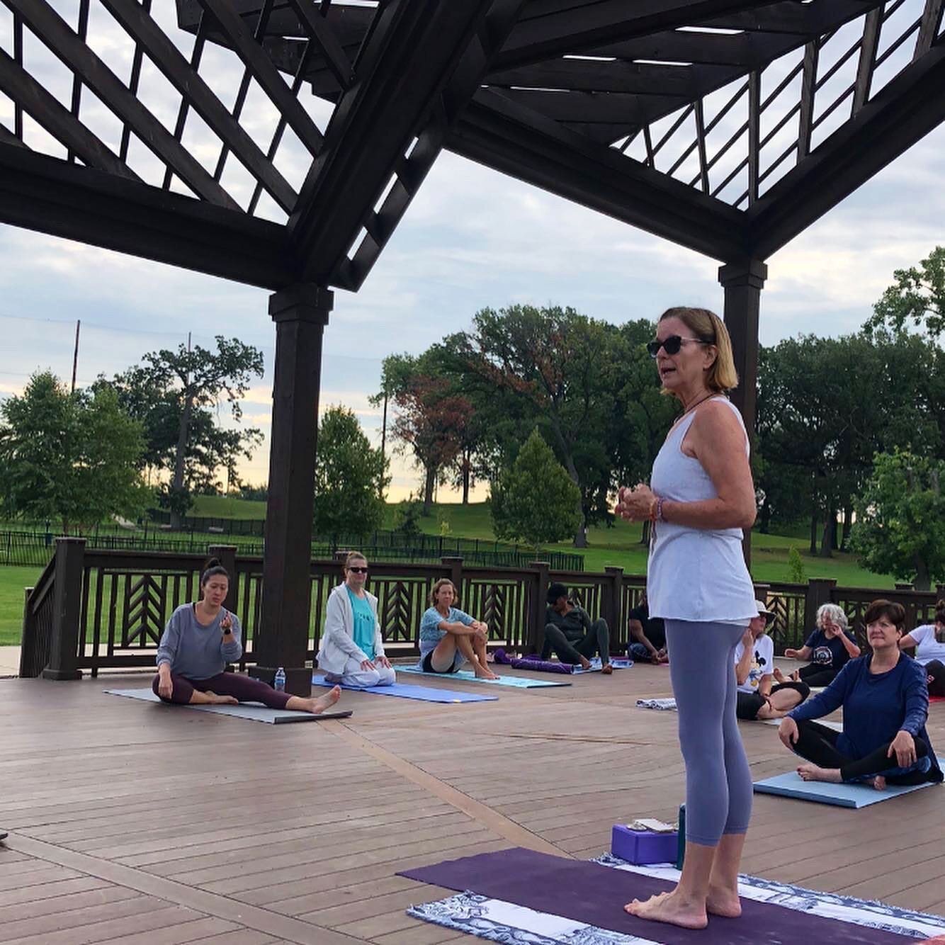 Yoga in the Park&hellip; A wonderful opportunity to bring people together in a beautiful setting.&nbsp;&nbsp;

What we practice grows stronger!&nbsp;&nbsp;

Thank you State Reps. Kelly Burke and Fran Hurley along with State Senator Bill Cunningham fo