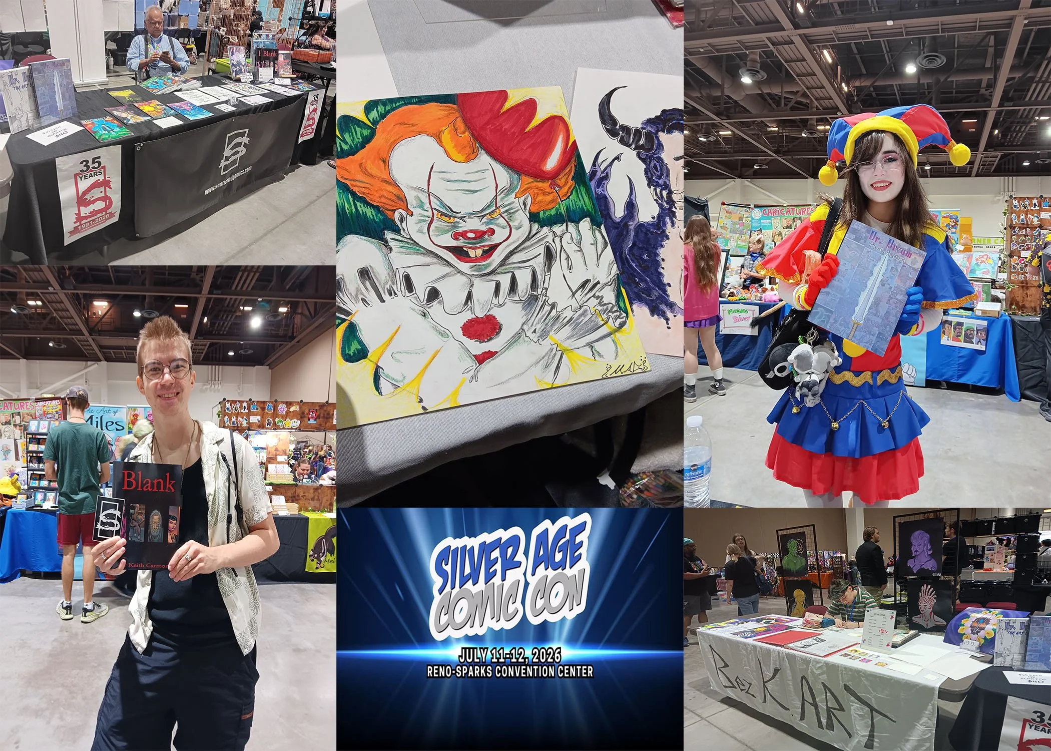 customers and tables at Silver Age Comic Con 2026