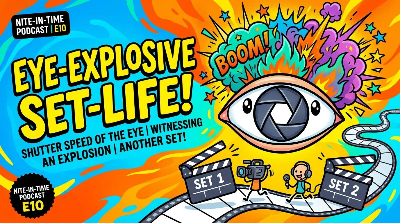 EP. 10: Shutter Speed of the Mind – Witnessing Explosions & On-Set Experiences