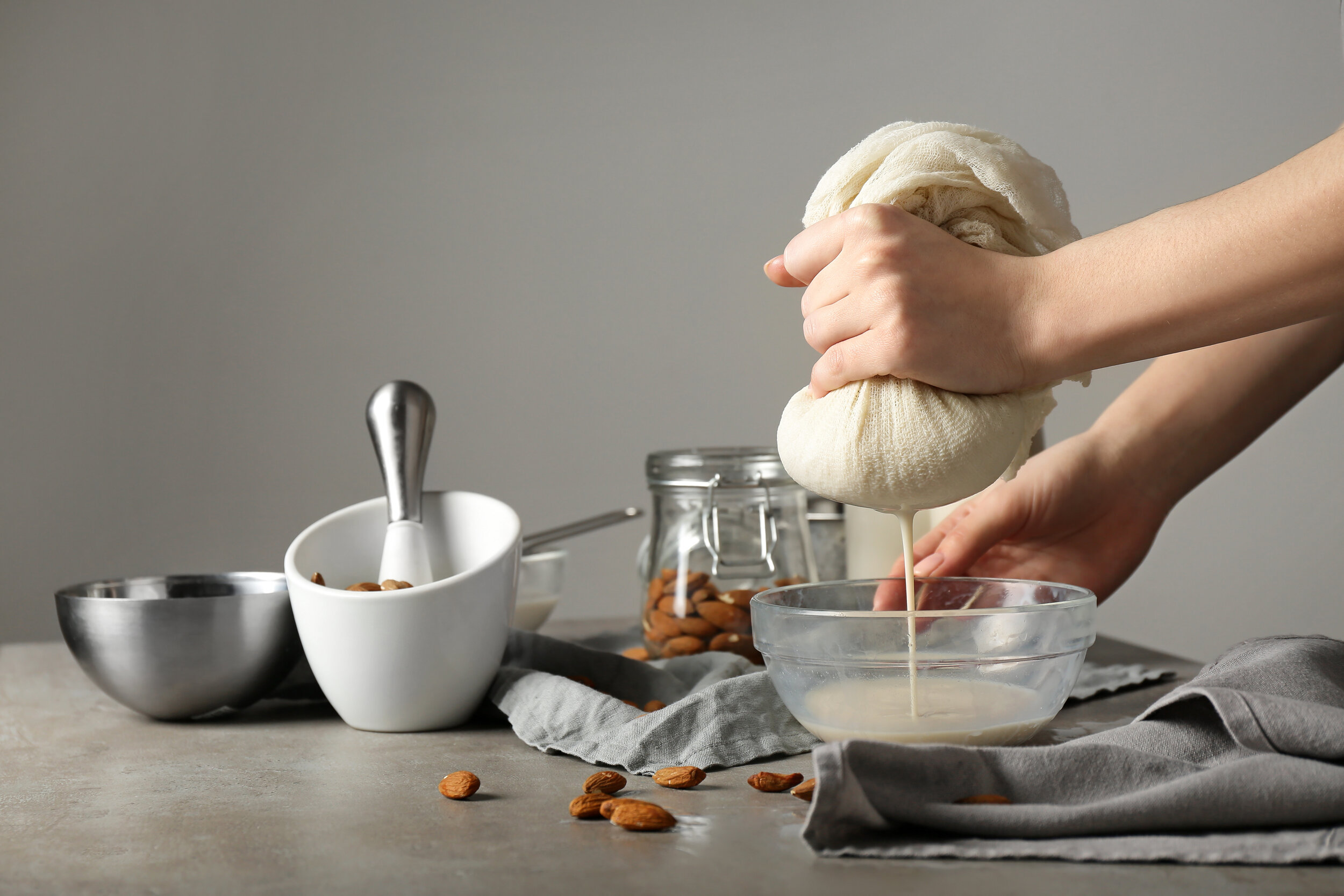 Homemade nut milk