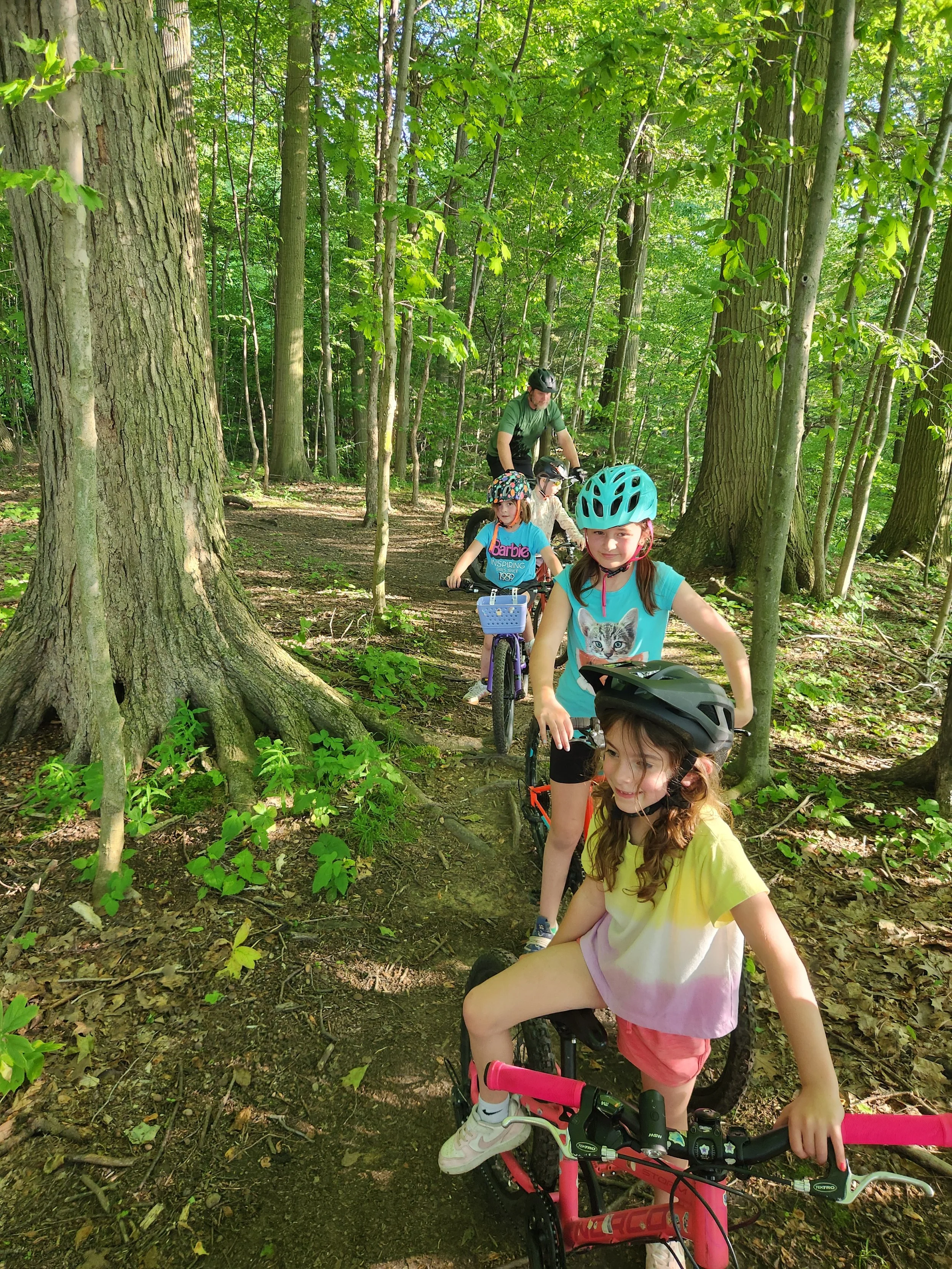 Family Group Ride at Erie Bluffs State Park