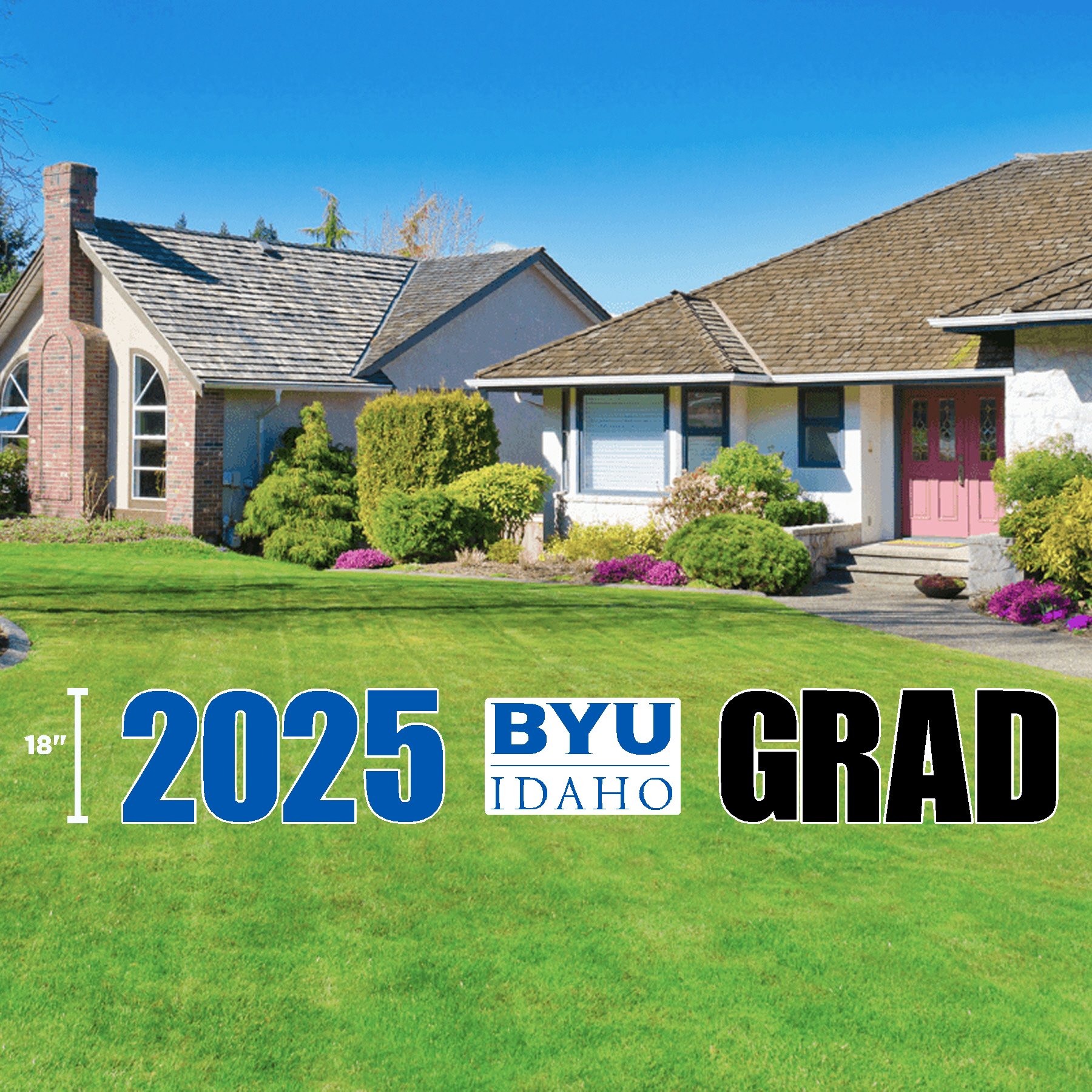 2025 BYU IDAHO GRAD LAWN DISPLAY