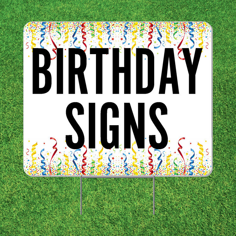 Birthday Lawn Signs