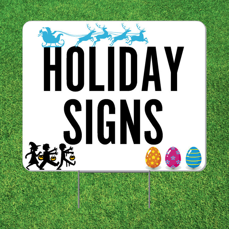 Holiday Lawn Signs