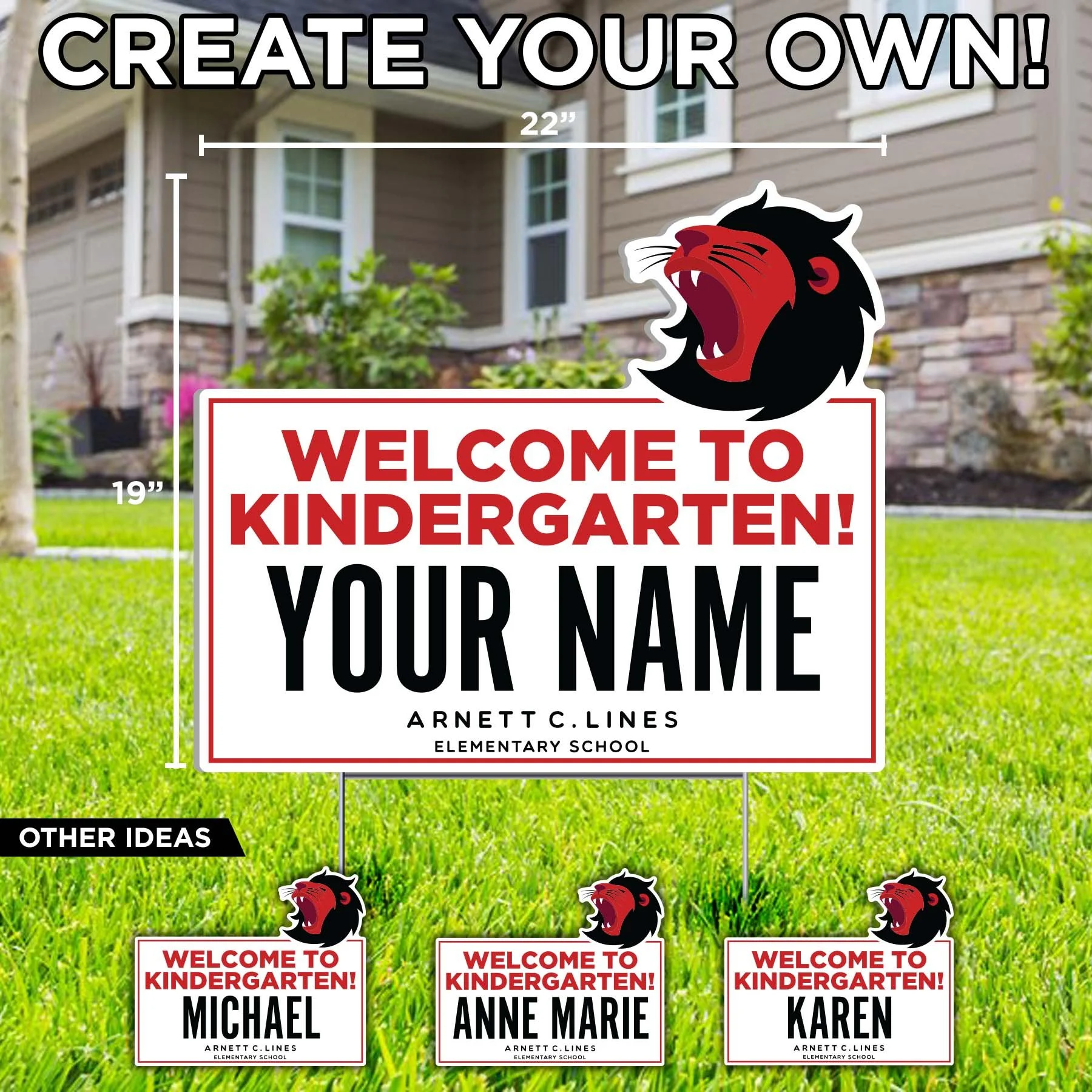 C Lines Elementary — Custom Lawn Sign