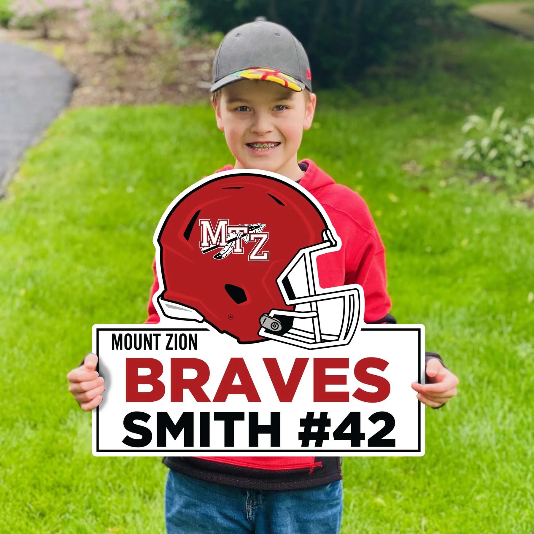 Mount Zion High School — Custom Lawn Sign
