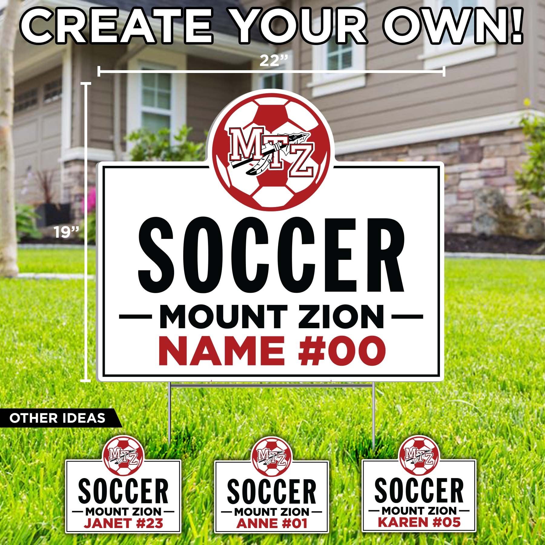 Mount Zion High School — Custom Lawn Sign