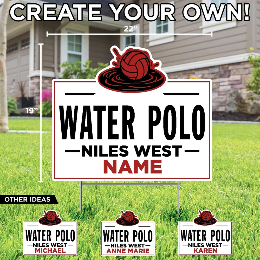 Niles west custom lawn sign