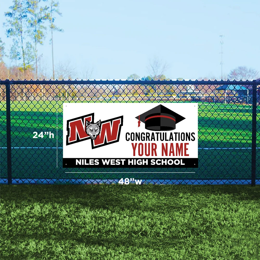 Niles west custom lawn sign